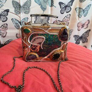 Ornate Box Style Bag with Gemstones